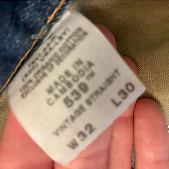 Levi's Vintage Straight 539 Light Blue Straight Jeans